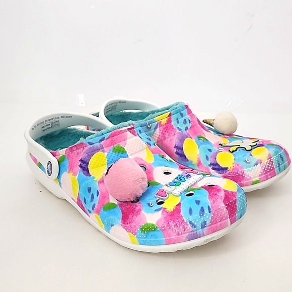 DISNEY x  CROCS - Pixar Unicorn Fluffy Festival - Fleece Size M10 W12 - Picture 3 of 13
